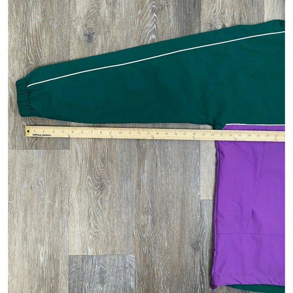 Adidas Originals Samstag Shell Jacket GREEN PURPLE Men's size Large EC9319 - Picture 8 of 12